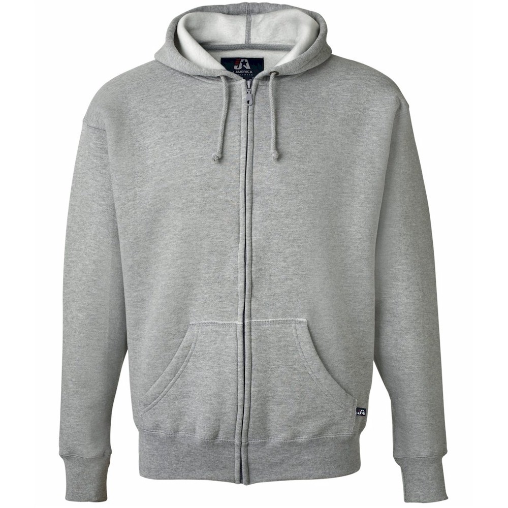 J America Premium Full-Zip Hooded Sweatshirt